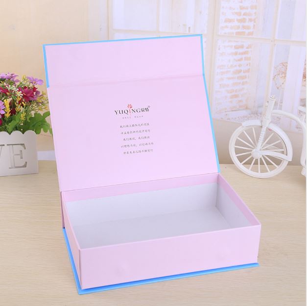 Custom empty magnetic flat pack folding paper storage packaging box